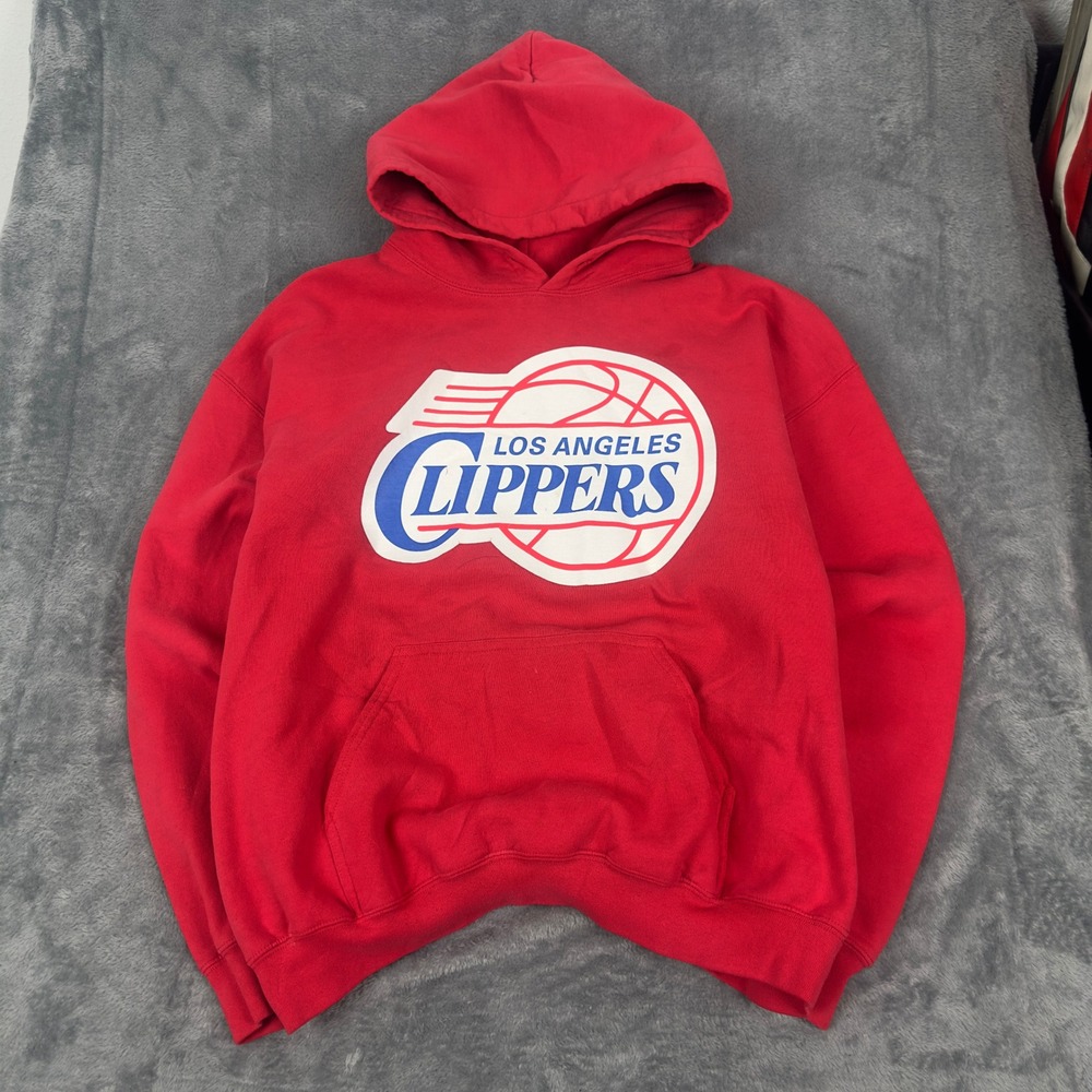 Vintage 2000s Los Angeles Clippers Red Hoodie The Wall Street Journal Large